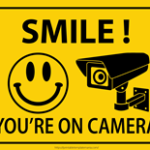 smile you're on camera sign